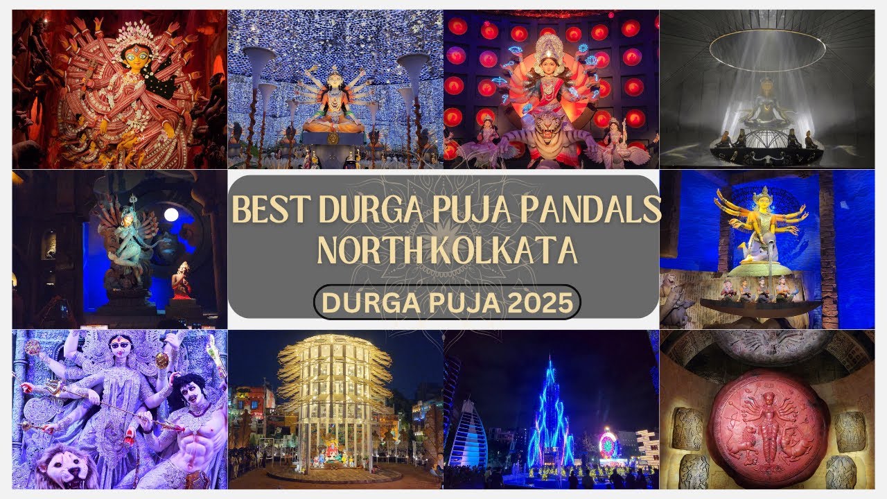 Top 10 Durga Puja Pandals in North Kolkata 2025