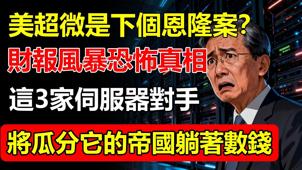 美超微SMCI會是下一個恩隆案？財報風暴背後的恐怖真相！這3家「伺服器對手」將瓜分它的帝國，躺著數錢！#美超微 #恩隆案 #伺服器對手 #財報風暴 #科技巨頭
