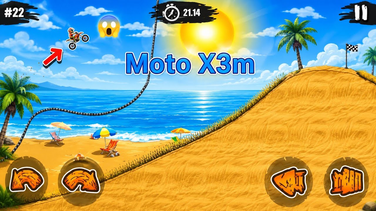 Moto X3M Bike Race Game | Level 22 - 25 | Motor Destroy | বাইক রেস । 🔥ভয়ঙ্কর লেভেল চ্যালেঞ্জ 😱😱