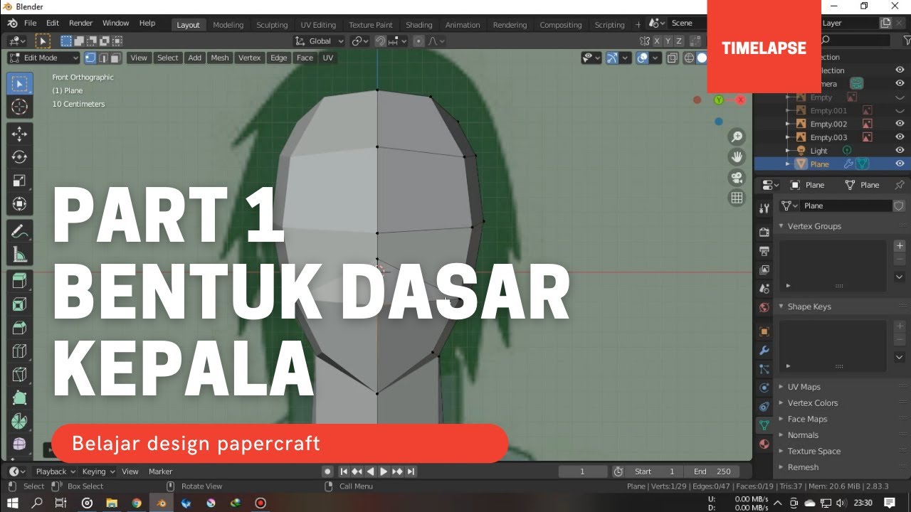 Belajar design papercraft part 1