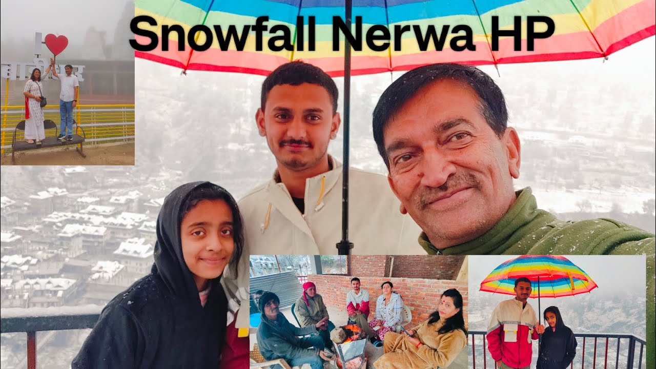 1st Snowfall Nerwa HP | Near churdhar Sirmour | snowfall shimla | manali 
