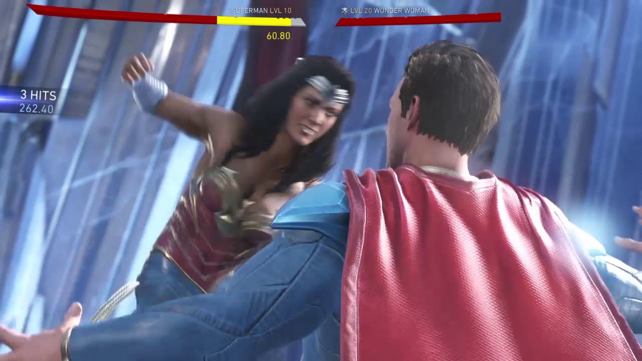 Injustice 2 Super Man vs Wonder Woman