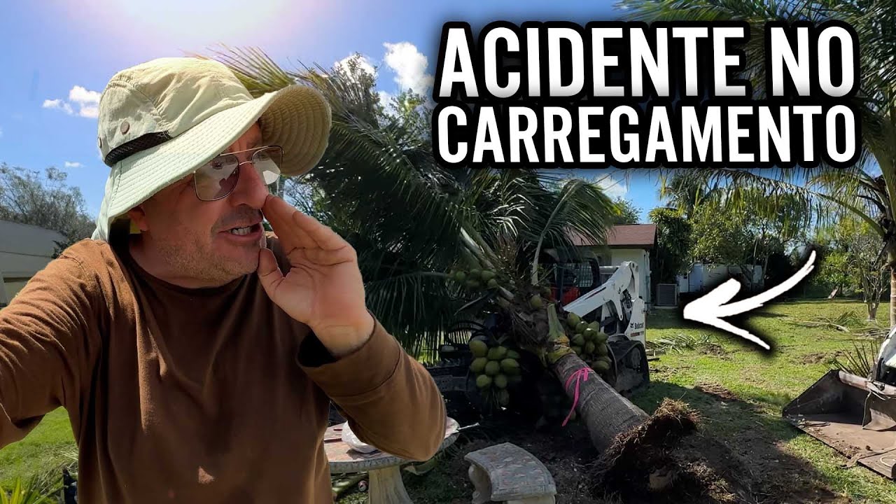 ACIDENTE NA HORA NO CARREGAMENTO- ele ficou preso 😰😱