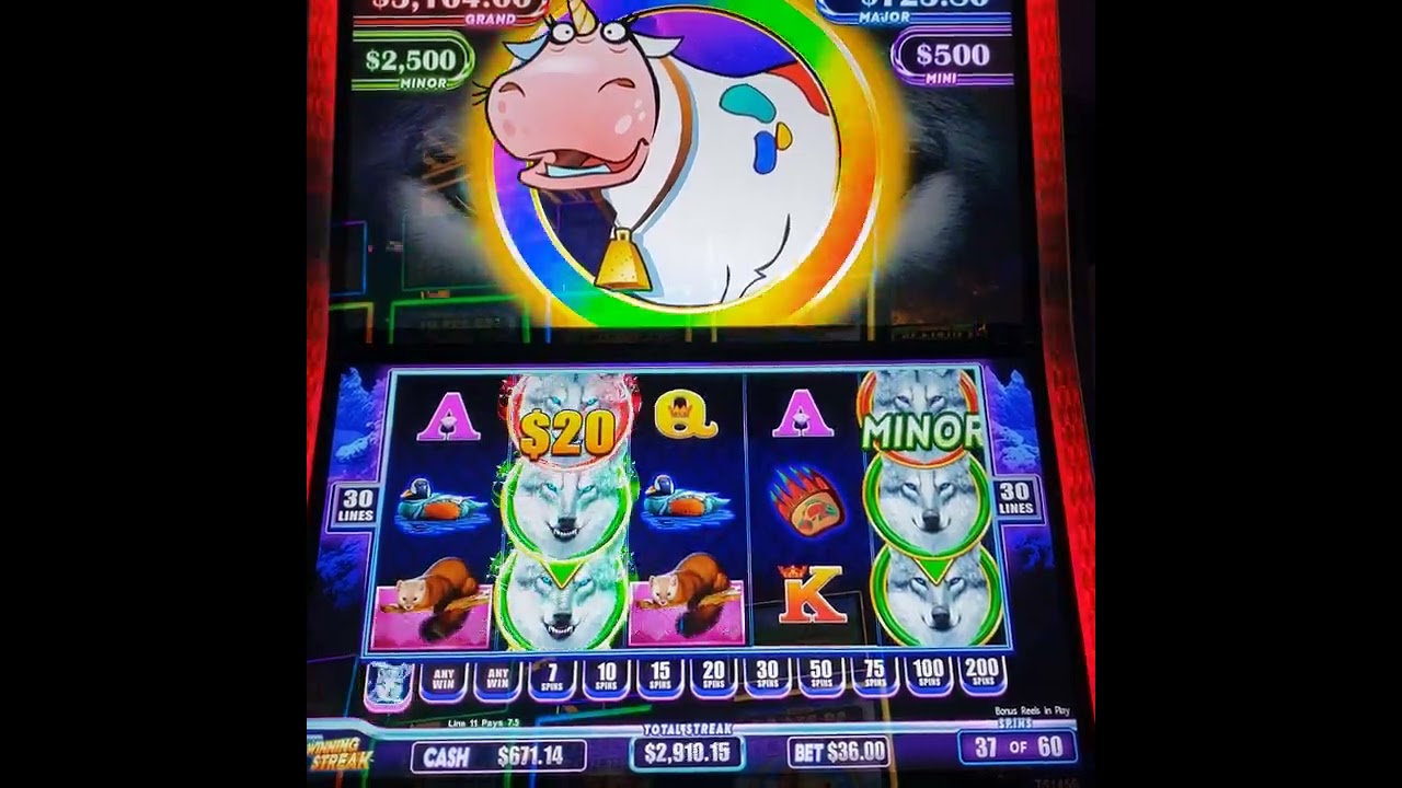 $36 Max Bet Unicow Bonus Jackpot High Limit Slot Machine Massive Win