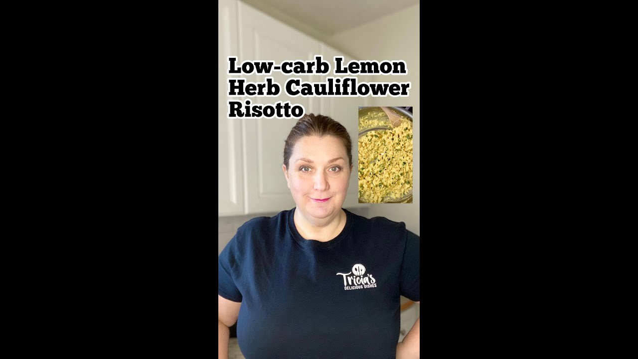 Creamy Lemon Herb Cauliflower &lsquo;Risotto&rsquo; #shorts