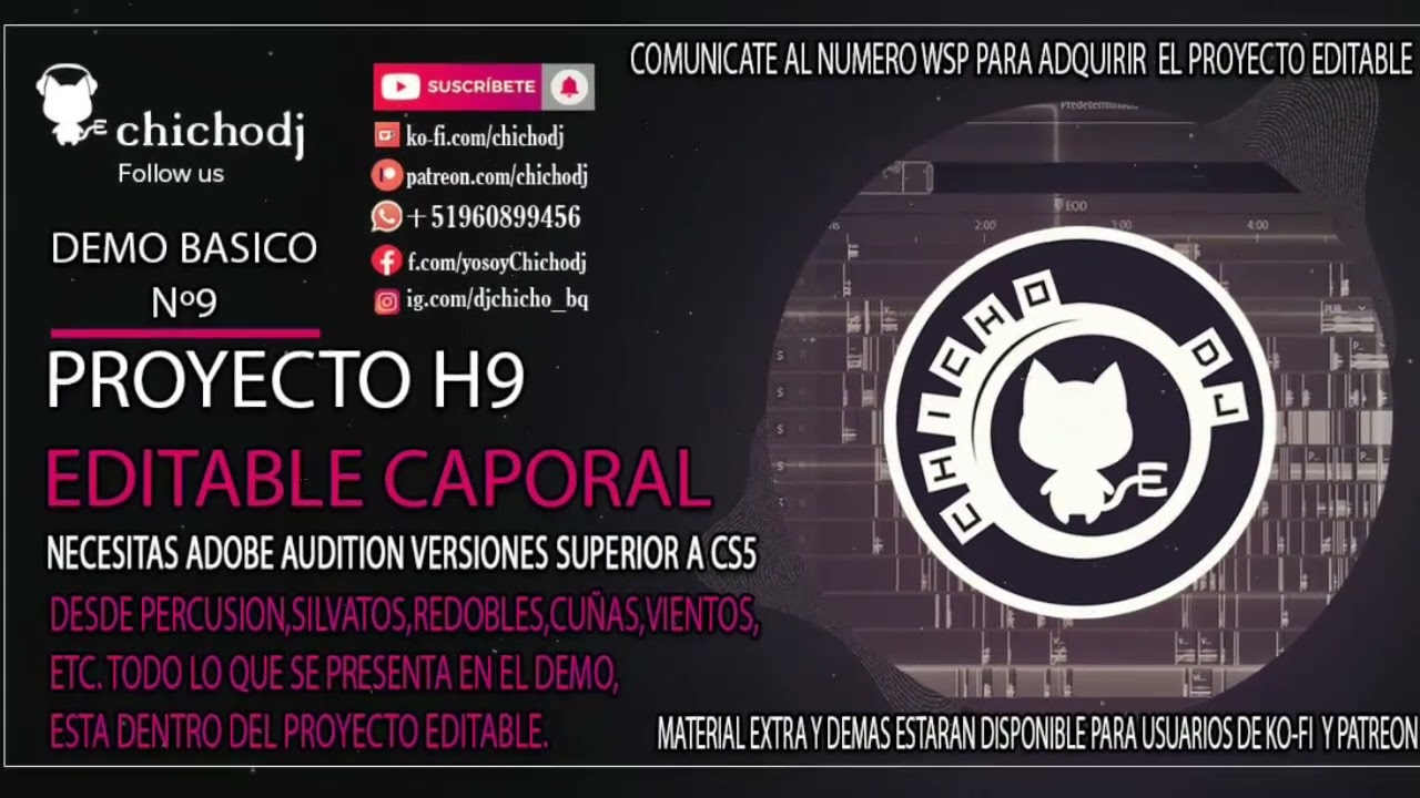🥁📢Pack de EFECTOS caporal - PROYECTO EDITABLE N-9 by CHICHODJ - 2023💥🎵🔥🎁