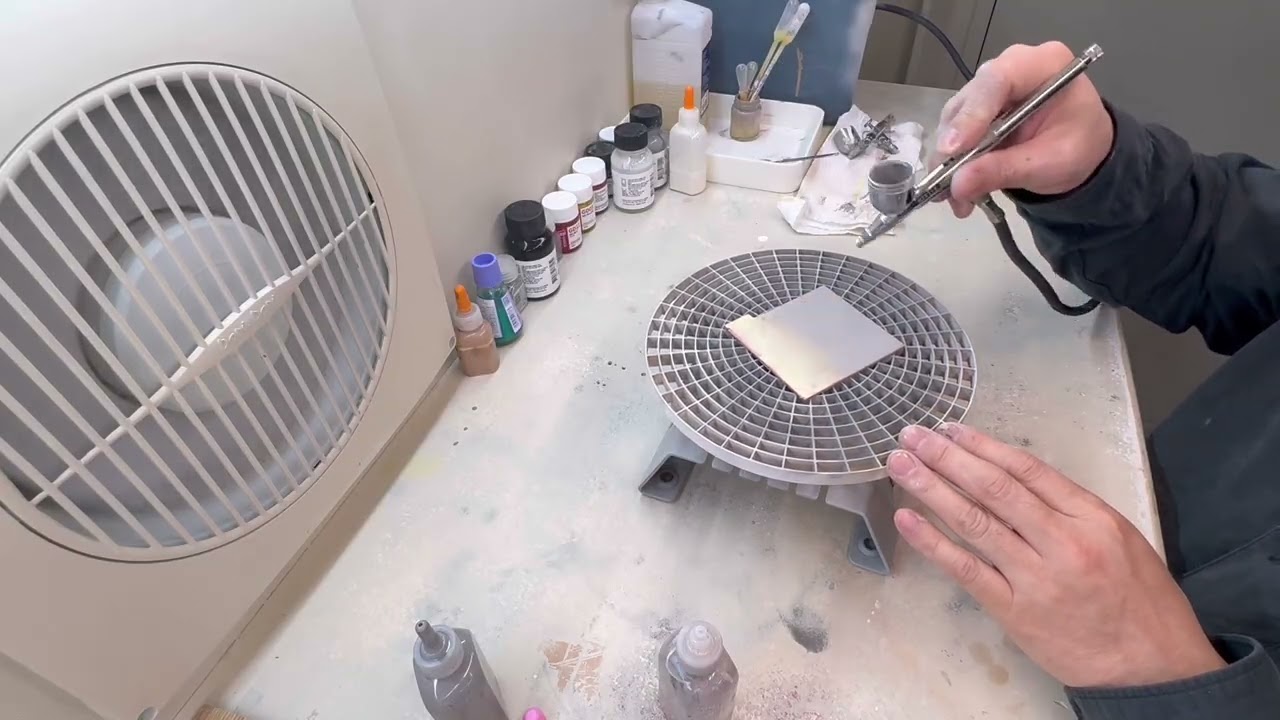 3d출력물 뿜칠도장작업