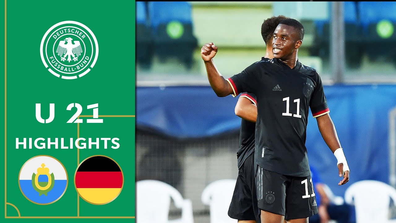 Moukoko's insane debut | San Marino vs. Germany 0-6 | Highlights | U 21 European Cup Qualifier
