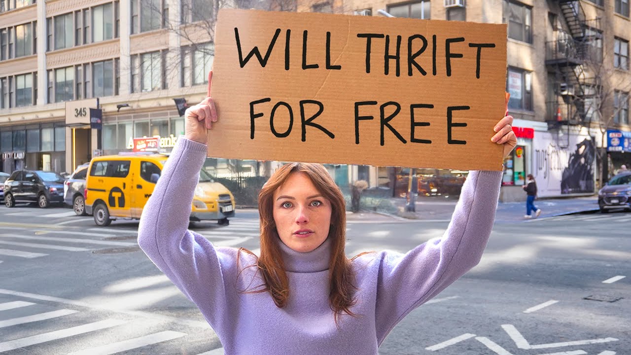 THRIFTING a stranger their dream home office *56hrs in NYC*