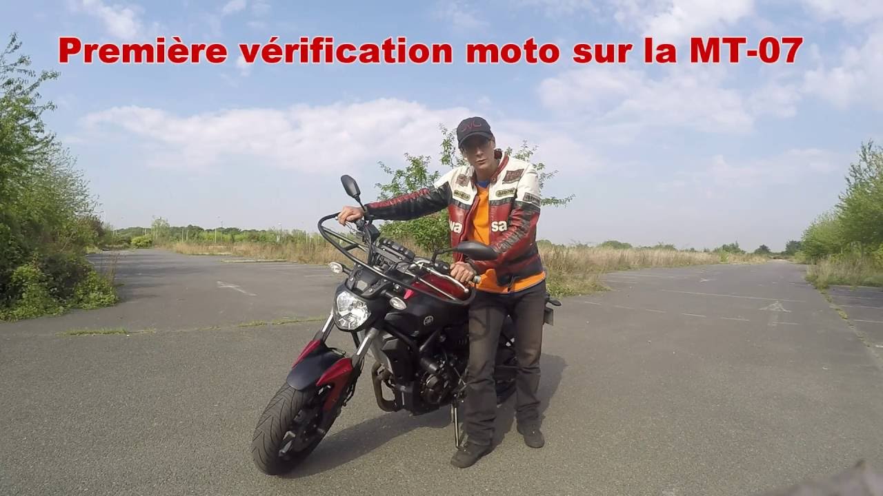 Permis moto, vérification n°1 sur les MT-07 2016 (avec explication)