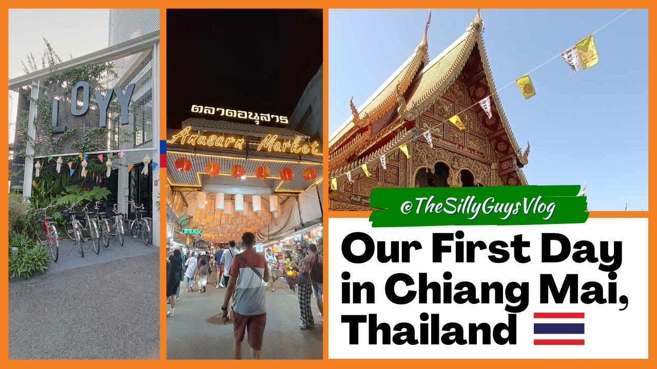 Our First Day in Chiang Mai Thailand Filipina Indian Couple in Thailand Travel Vlog Night Bazaar CNX