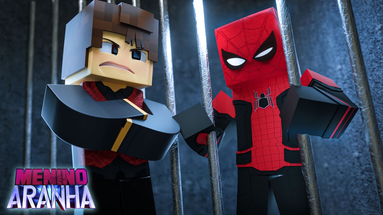 Minecraft: MENINO ARANHA - MEU AMIGO ME PRENDEU! #544