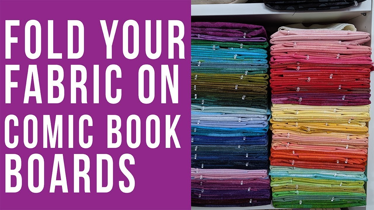 How to Fold your Fabric on Comic Book Boards