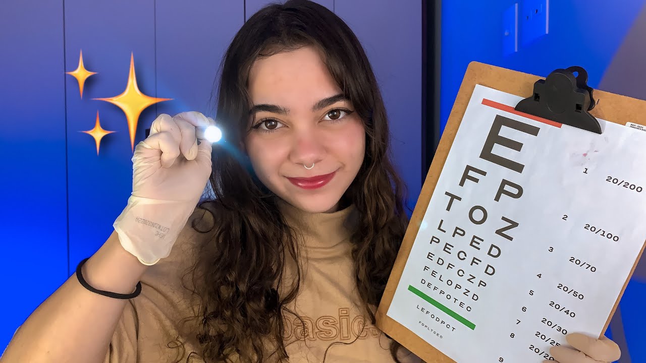 ✨ASMR ROLEPLAY | Oftalmologista examinando seus olhos✨