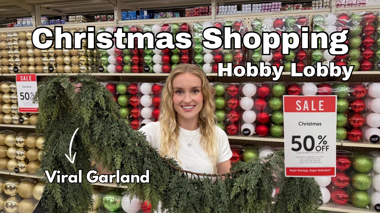 РОЖДЕСТВЕНСКИЙ ШОППИНГ | Распродажа в Hobby Lobby | Вирусные находки и мои первые покупки в этом ...