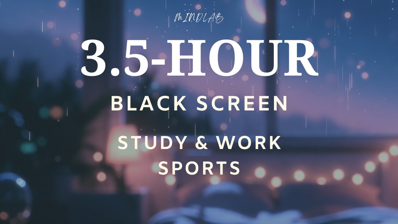 Enter the Jazz Lofi Zone: 3.5-HR Black Screen for Focus & Flow