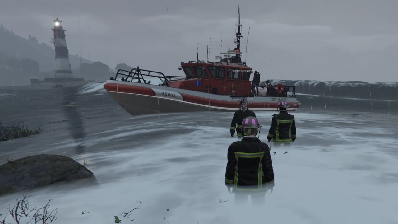 GTA 5 Roleplay - Stormy Water Rescue - SA'F 5