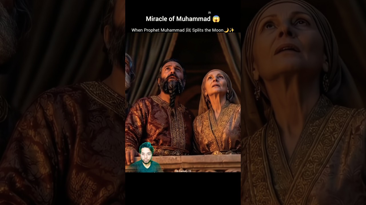 Muhammad ﷺ Miracle 😱 Prophet ﷺ Splits the Moon 🌙 
