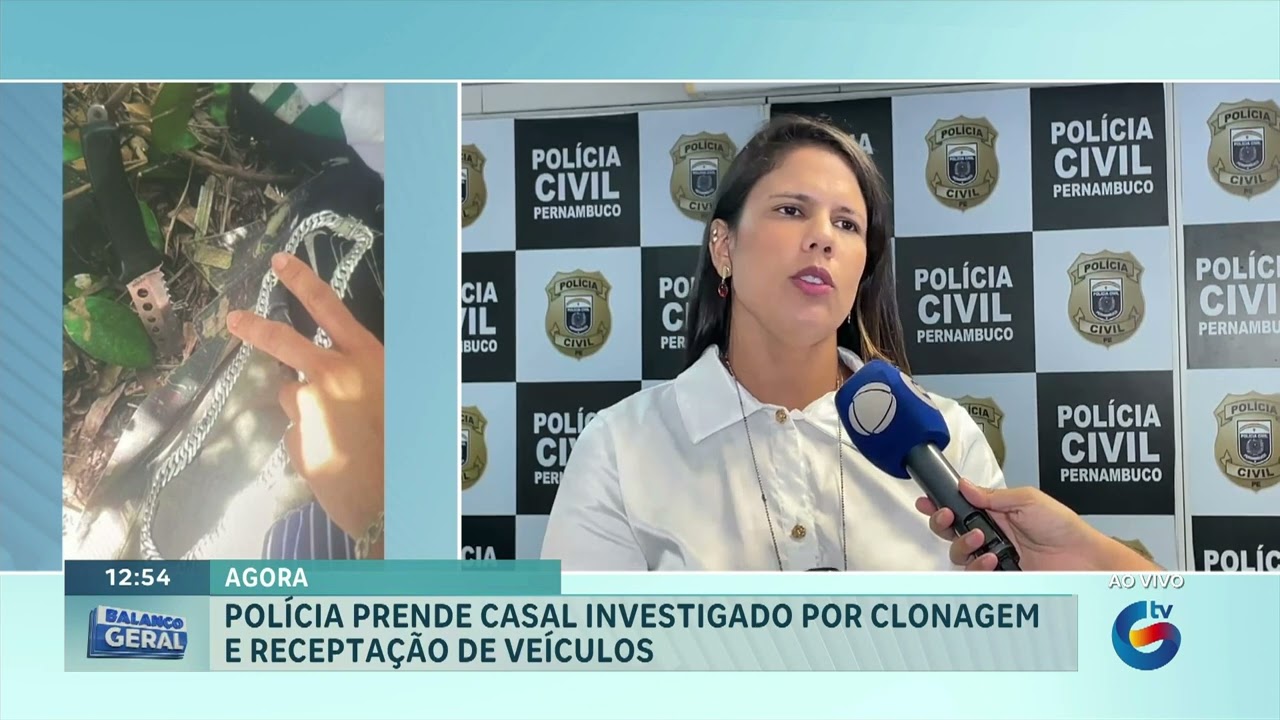Polícia prende casal investigado por clonagem e receptação de veículos