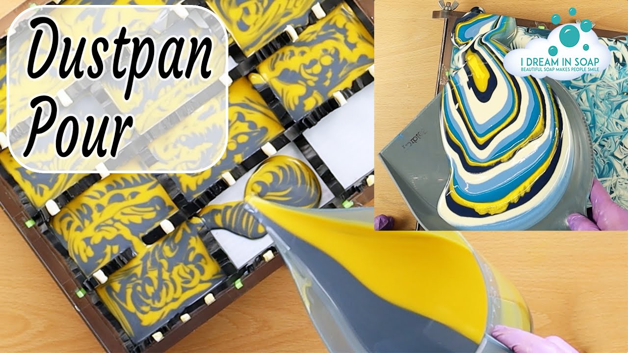 🌟🌠Soap Challenge Club Dustpan pour | cold process soap making | Starry Night 🌠🌟