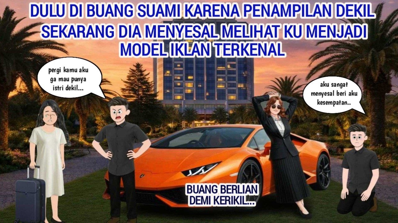DULU DIBUANG SUAMI KARENA DEKIL, SEKARANG DIA MENYESAL MELIHATKU JADI MODEL IKLAN TERKENAL