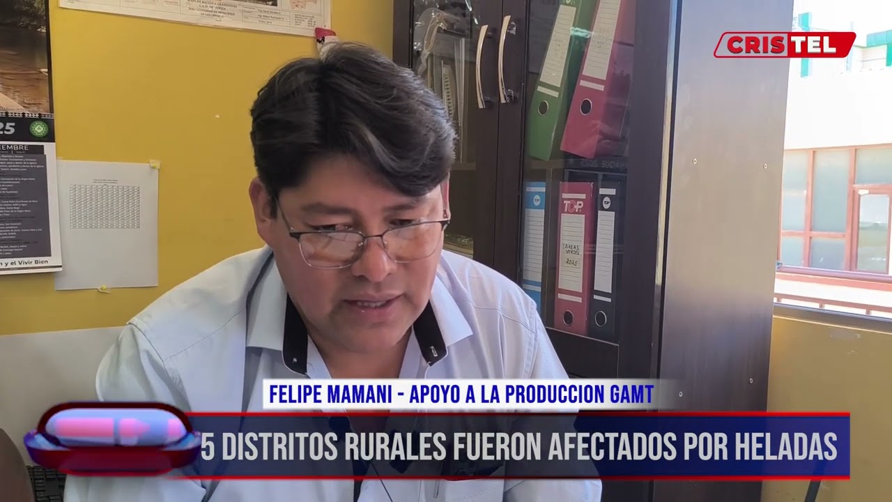 CN - ALCALDIA REALIZA EVALUACION A DIFERENTES COMUNIDADES AFECTADAS POR LAS HELADAS