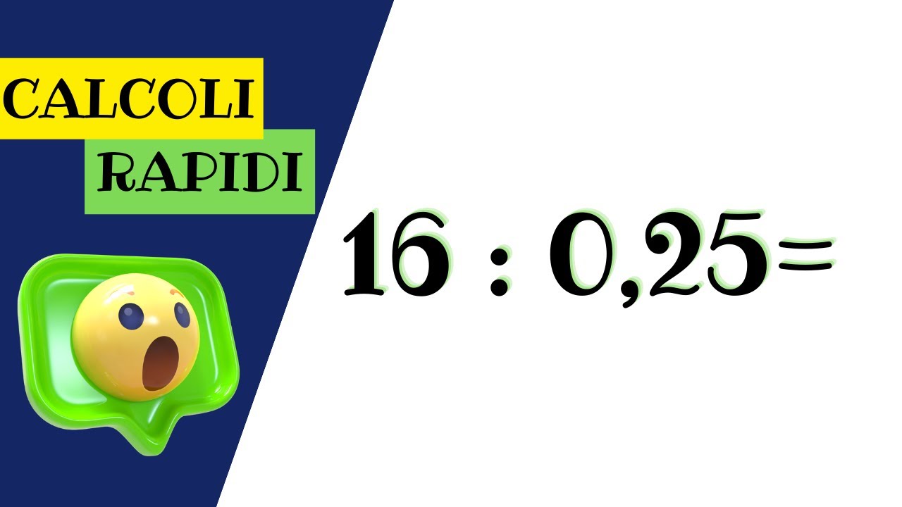 #6 Calcoli rapidi SENZA CALCOLATRICE