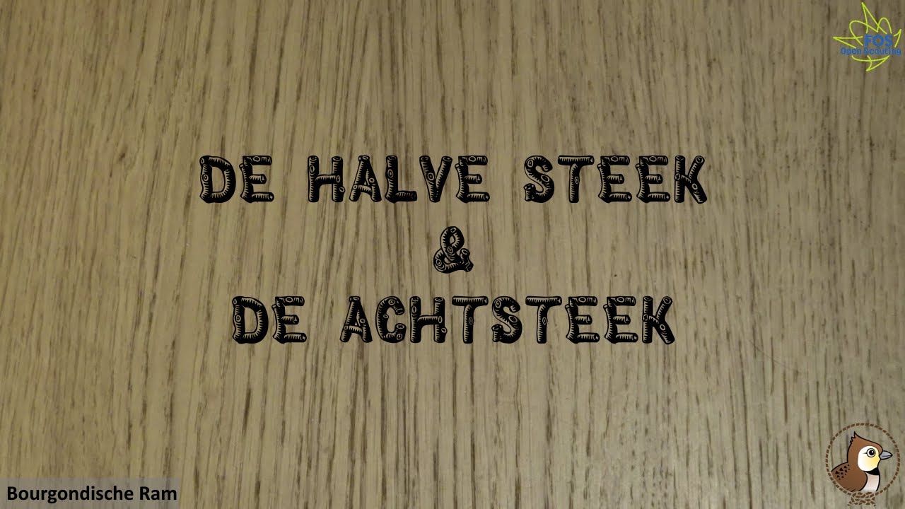 Knopen 01: De halve steek en de achtsteek