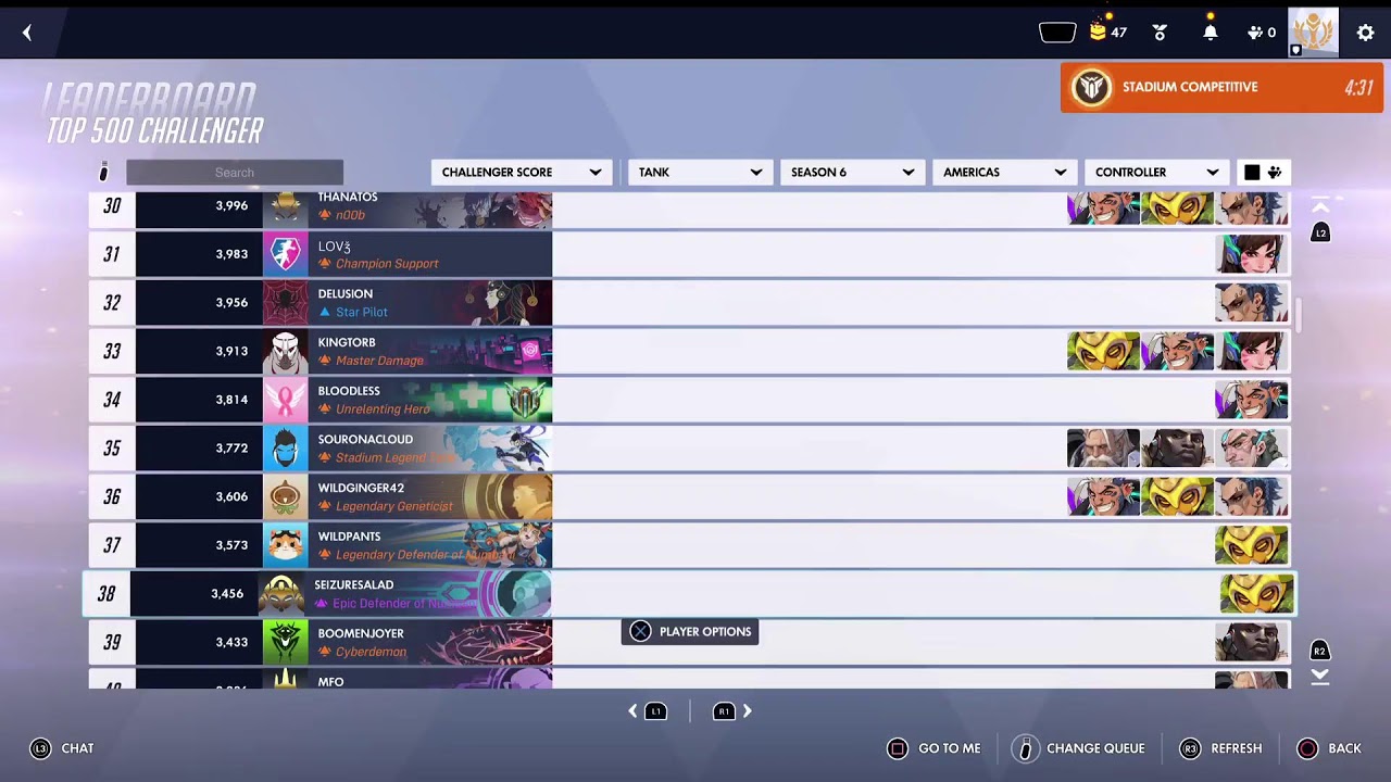 Overwatch 2 Stadium Top 500