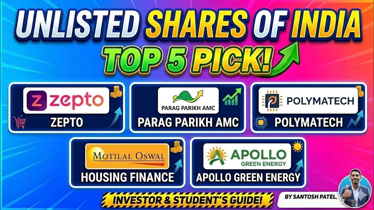 Top 5 Unlisted Shares in India 2026 🔥 Zepto, Polymatech & More | Next Multibagger Stocks?