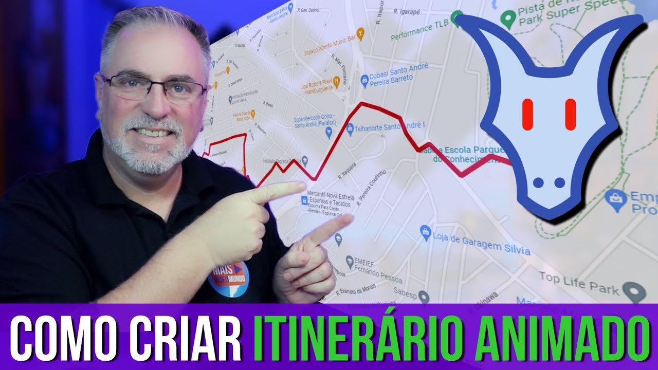 Como CRIAR MAPA com ITINERÁRIO ANIMADO usando GLAXNIMATE do SHOTCUT | Maisvideomundo #163