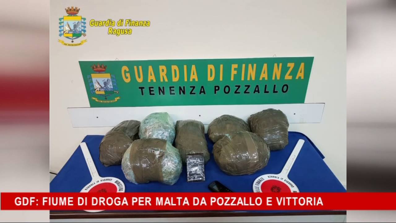 Gdf,fiume di droga per Malta da Pozzallo e Vittoria