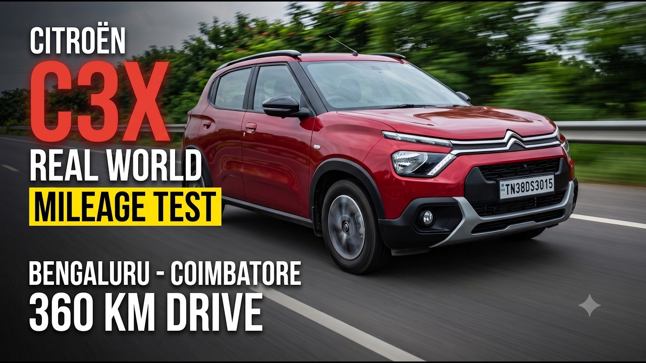 Citroën C3 / C3X AT Real World Mileage Test ⛽ | City vs Highway | Tank to Tank Review