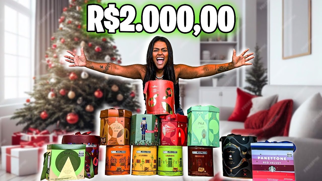 ABRINDO MAIS DE R$2 000,00 DE CHOCOTONES DE LUXO!!!