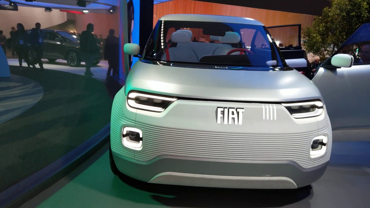 Customizable Compact EV Fiat Concept, CES 2020 [4K]