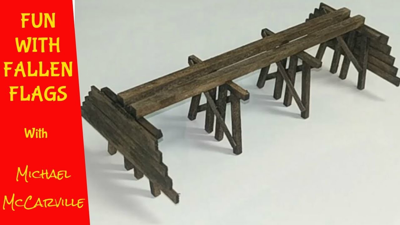 Ep 57 HOW-TO Novice Trestle, HOn3 Rio Grande Southern Bridge 146B Sratchbuilding