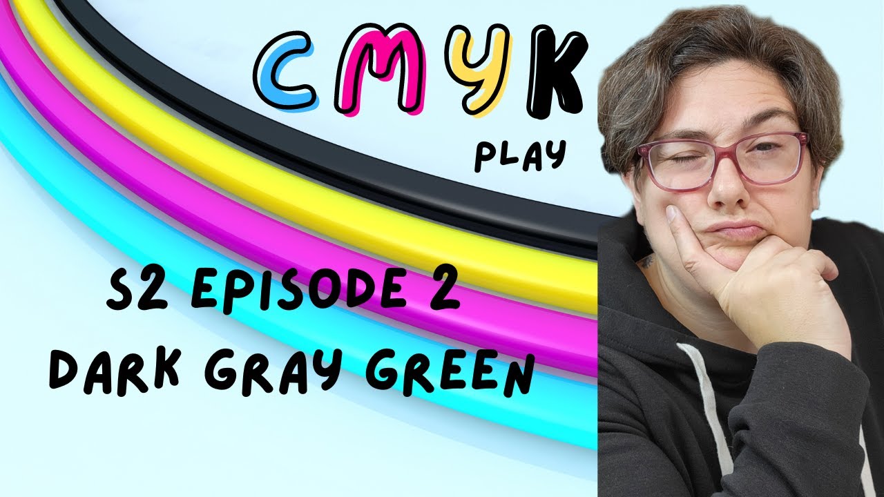 CMYK Play Season 2 Episode 2 - Dark Gray Green -  color mixing/ kettle dyed yarn