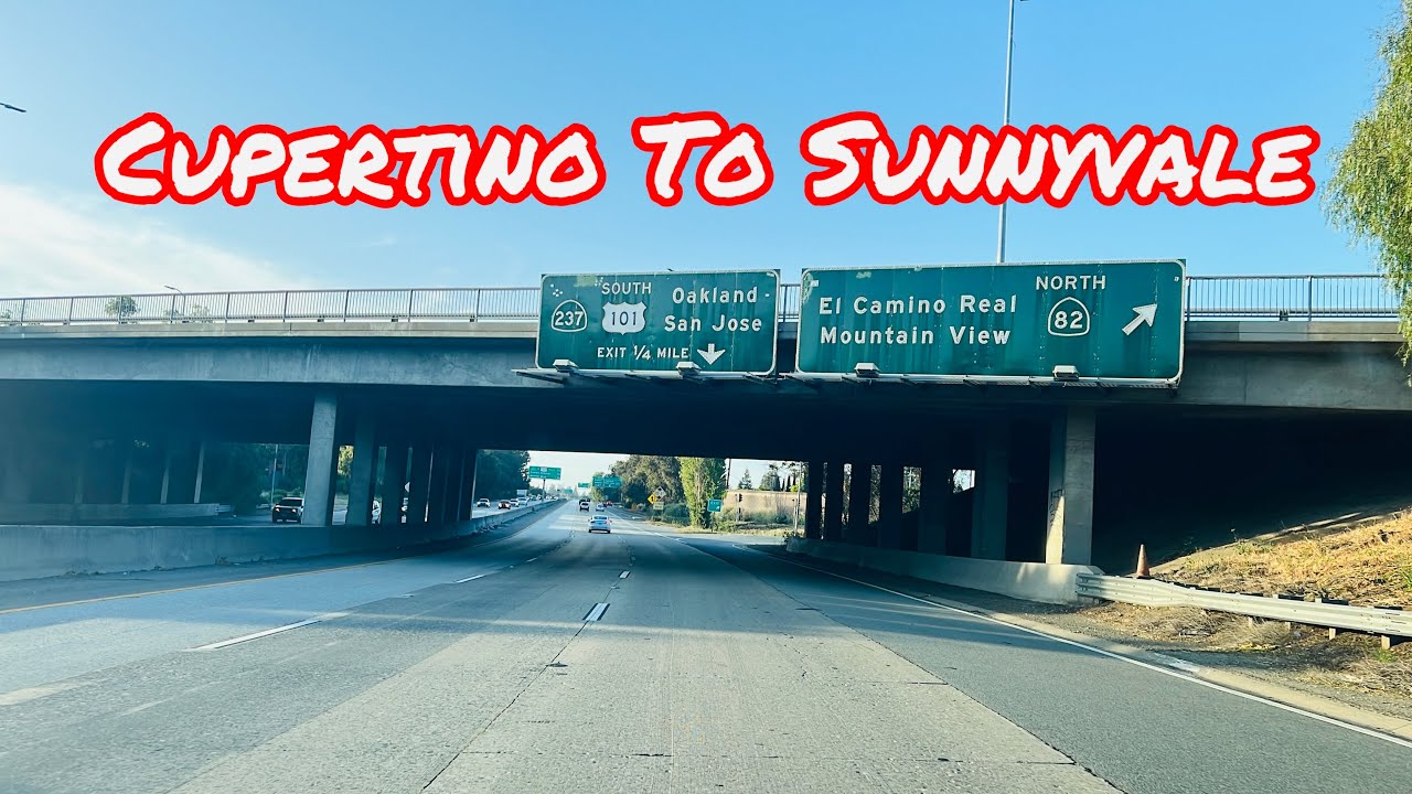 CUPERTINO TO SUNNYVALE CALIFORNIA DRIVE