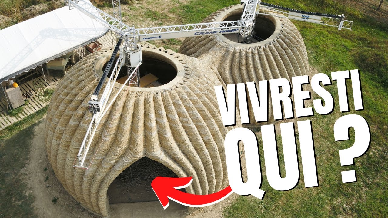 LA CASA DEL FUTURO STAMPATA IN 3D con TERRA e PAGLIA!