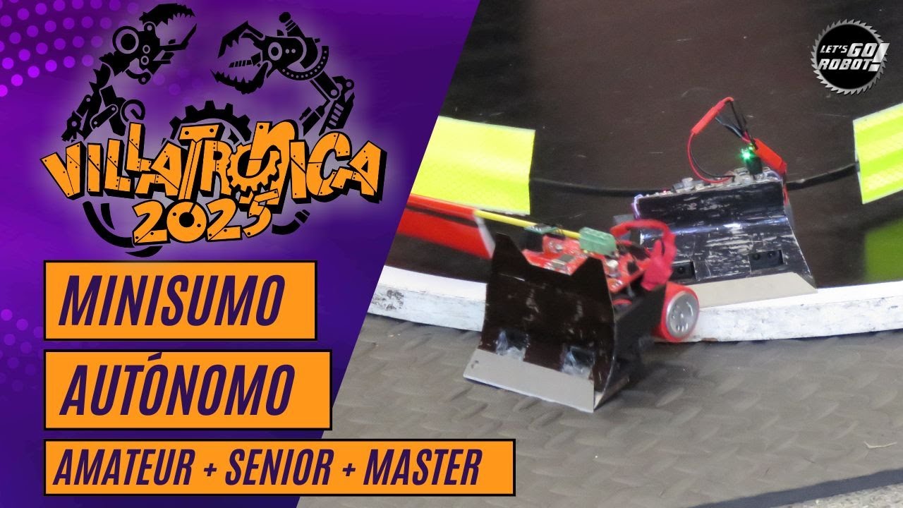 MiniSumo Autónomo - XI Villatrónica UNFV 2025 (Lima, Perú)