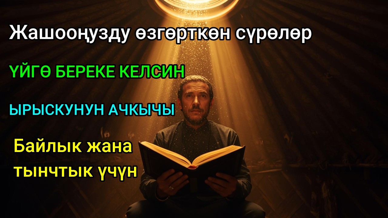 ҮЙГӨ БЕРЕКЕ ЖАНА ЫРЫСКУ АЛЫП КЕЛҮҮЧҮ СҮРӨЛӨР 🤲 | Суры для достатка и благополучия