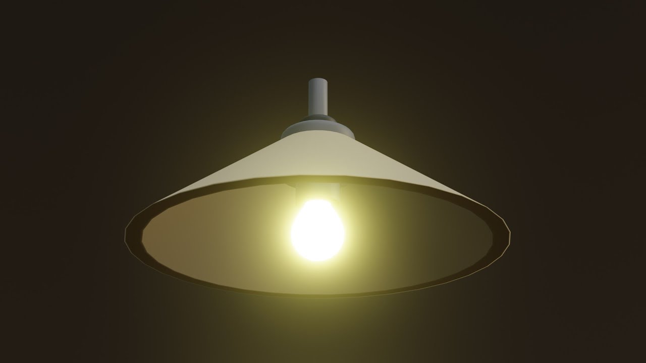 Modeling a ceiling lamp - Blender Tutorial