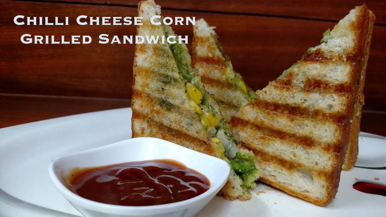 Chilli Cheese Corn Grilled Sandwich | Street Food Of Mumbai