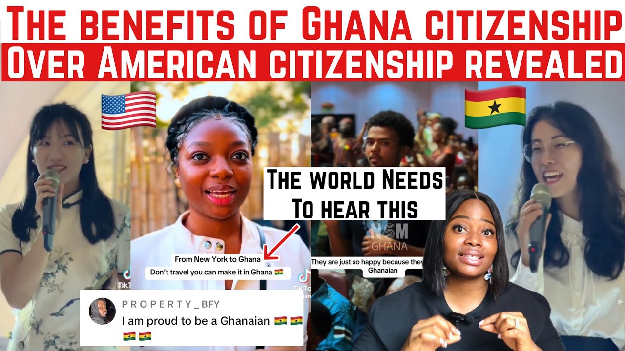 GHANA IS UNDERRATED AS SHE REVEALED THE BENEFITS OF GHANA CITIZENSHIP OVER AMERICAN CITIZENSHIP