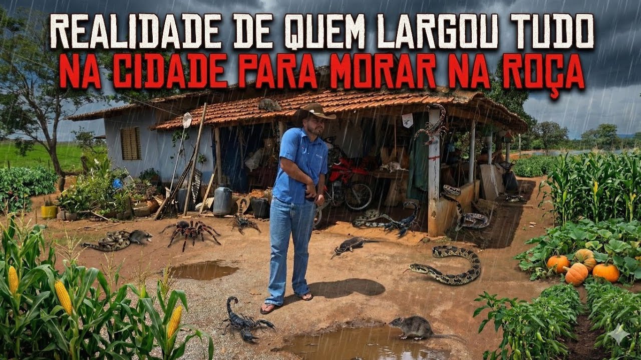 Realidade de quem largou tudo na cidade para morar na roça!🫣🫠😬