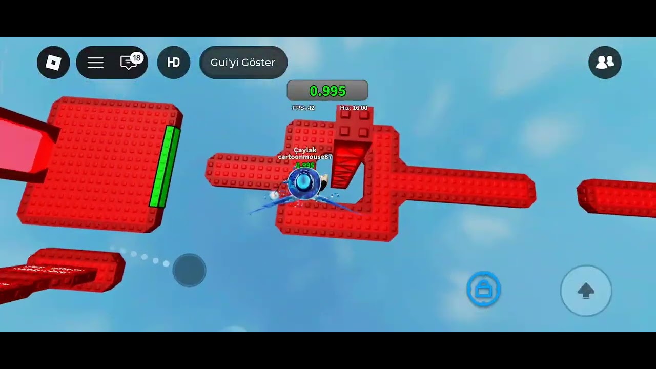 Roblox da hatalar denemesi obby ve cumartesi obby oynuyorum