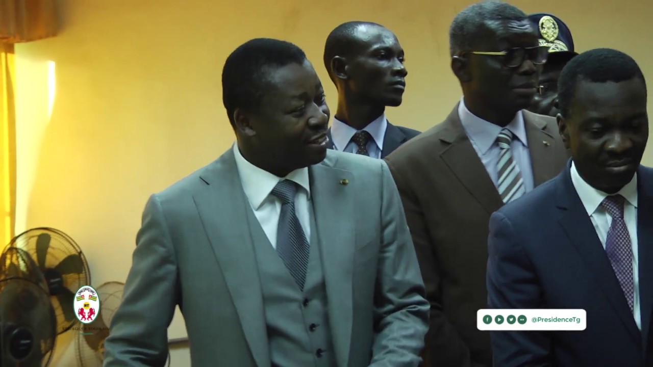 Visite surprise du chef de l'Etat SEM Faure E. GNASSINGBE à la frontière d'aflao