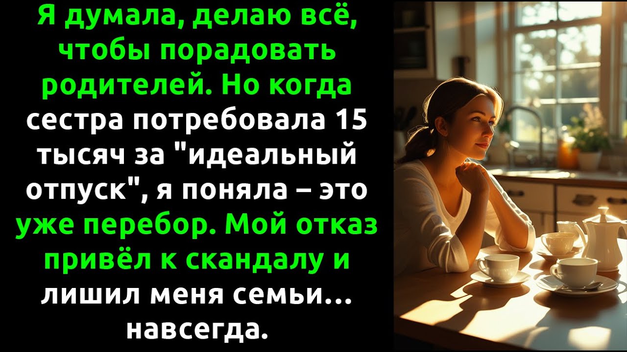 Я думала, что в семье не считают деньги. Оказалось — считают...