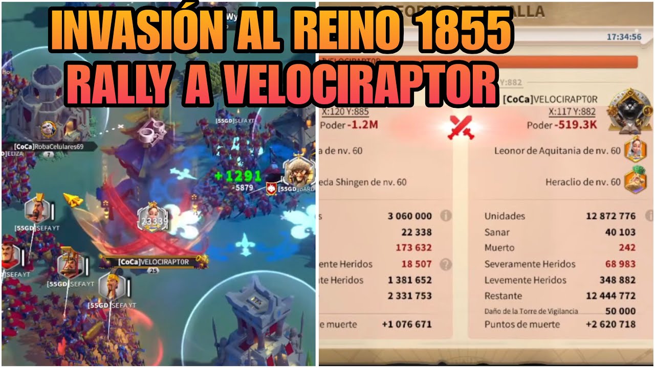 VELOCIRAPTOR INVADE EL 1855 - Rise of Kingdoms