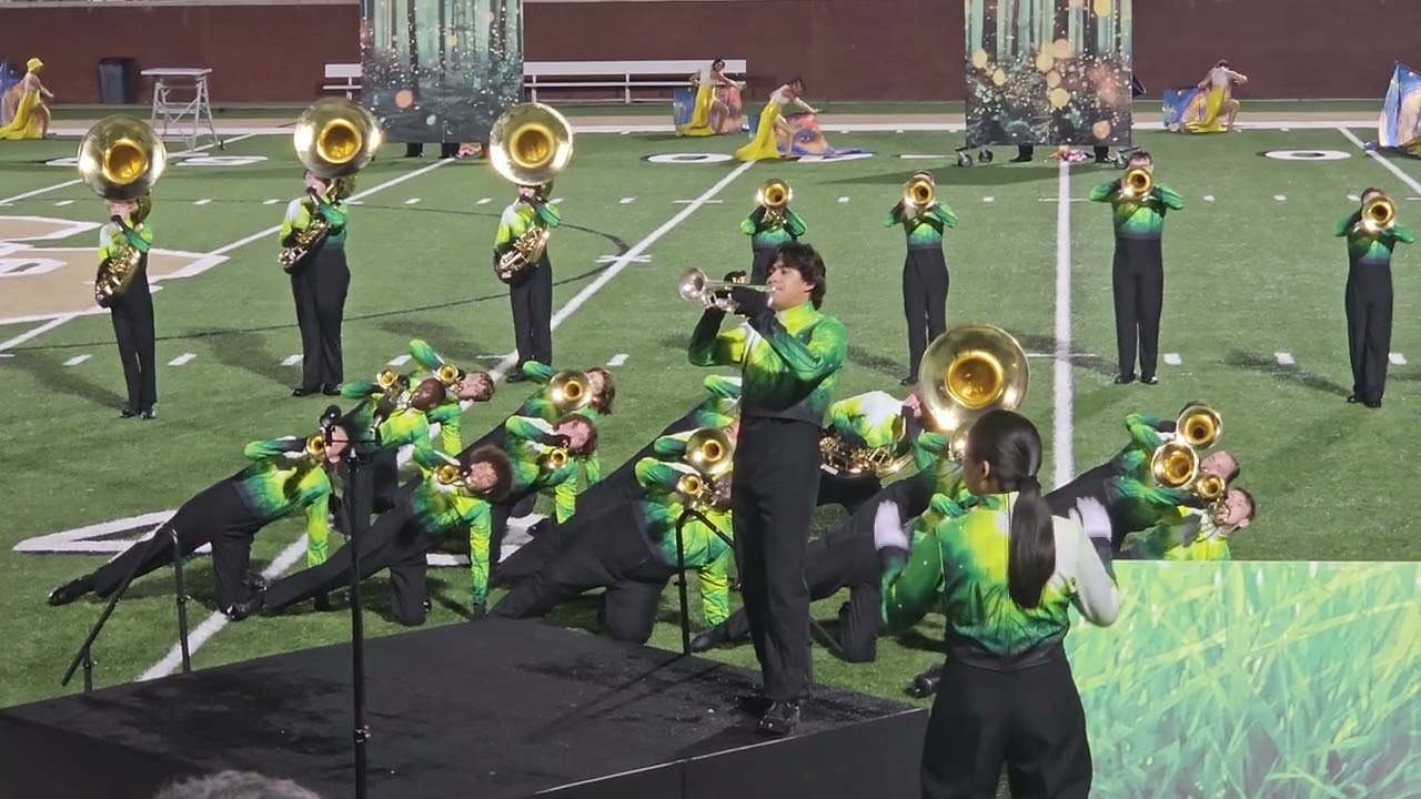 River Bluff Marching band exhibition show at the 2024 swamp classic.